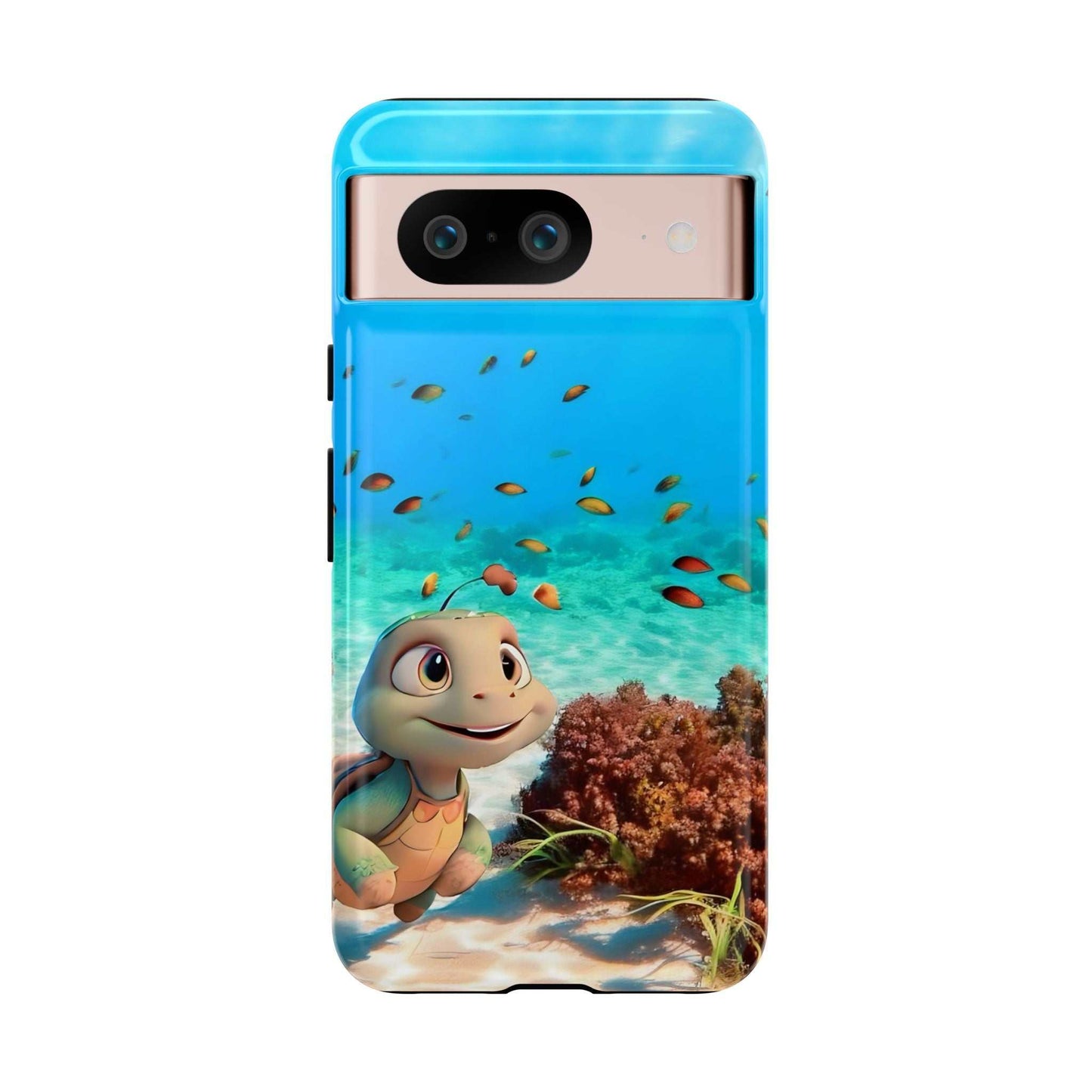 Adorable Turtle Google Pixel Phone Case designed by Littlebitz