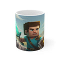 Minecraft Inspired Adventure Mug featuring Alex character with glossy finish and vibrant design