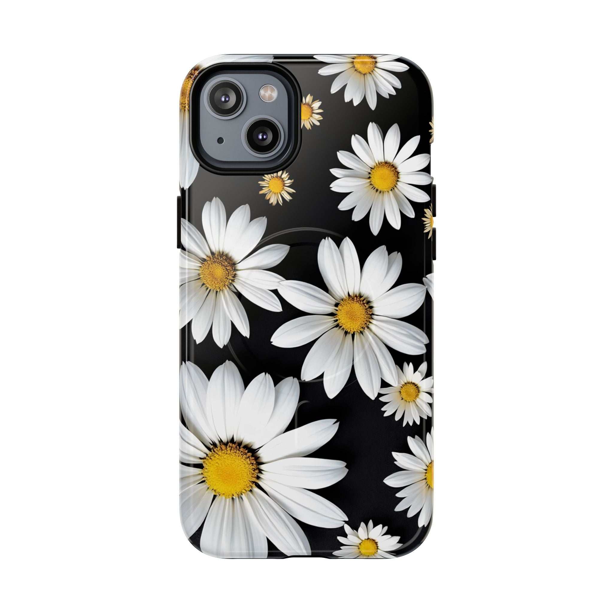 Black Daises iPhone Magsafe Phone Case