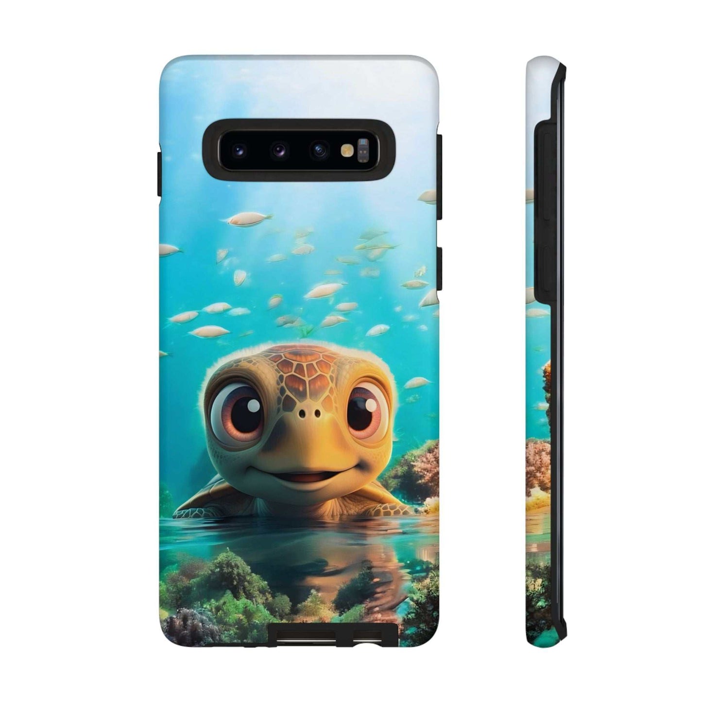 Cute Sea Turtle Samsung Phone Case designed by Littlebitz