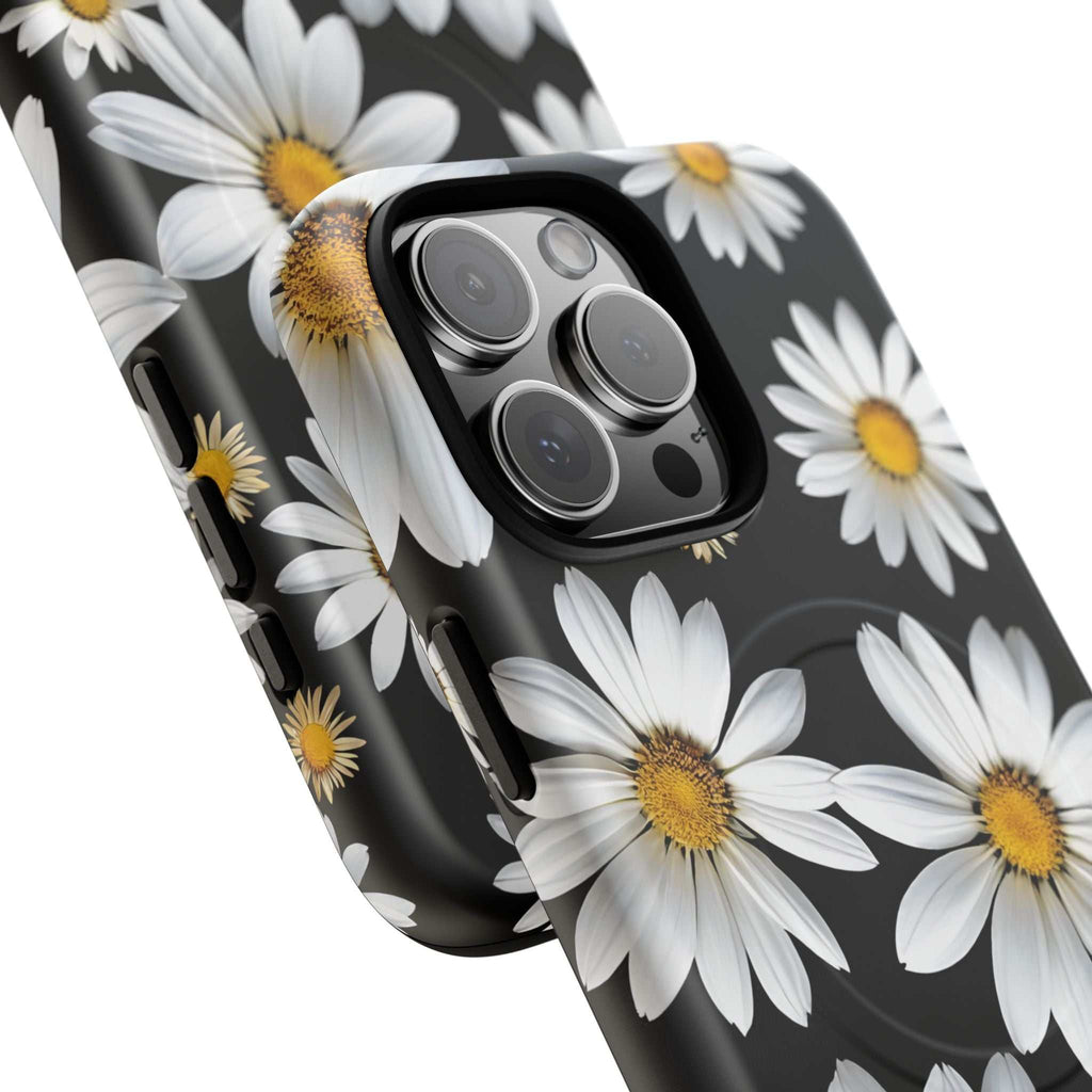 Black Daises iPhone Magsafe Phone Case