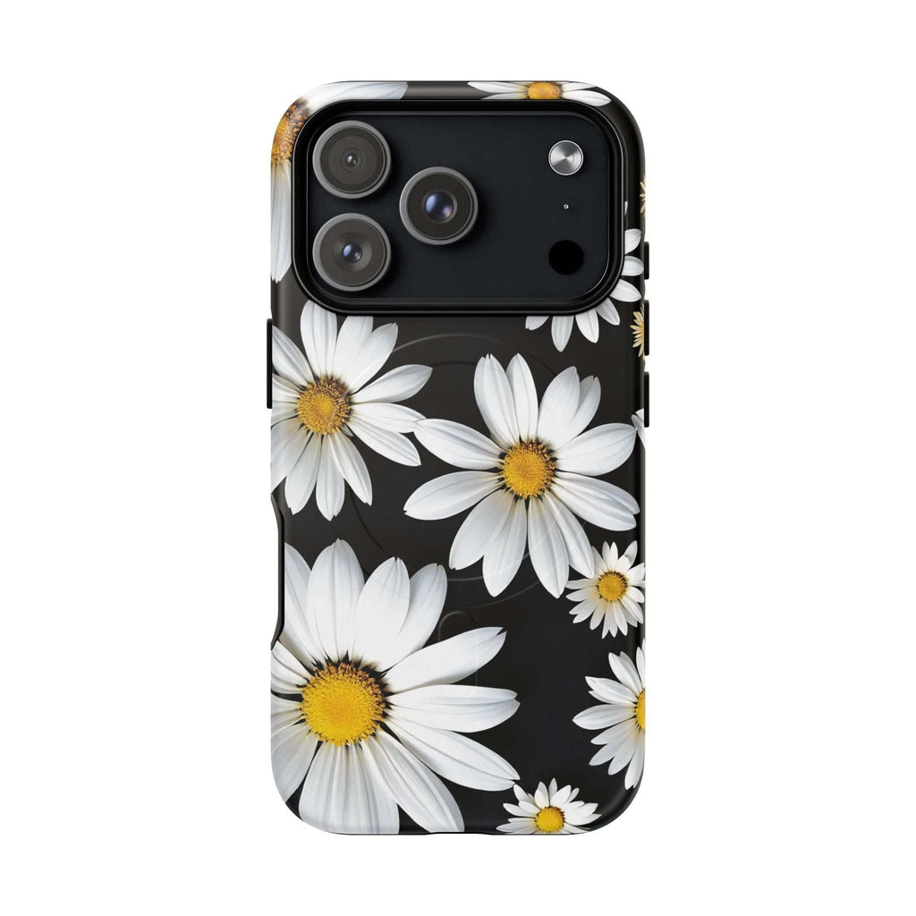 Black Daises iPhone Magsafe Phone Case
