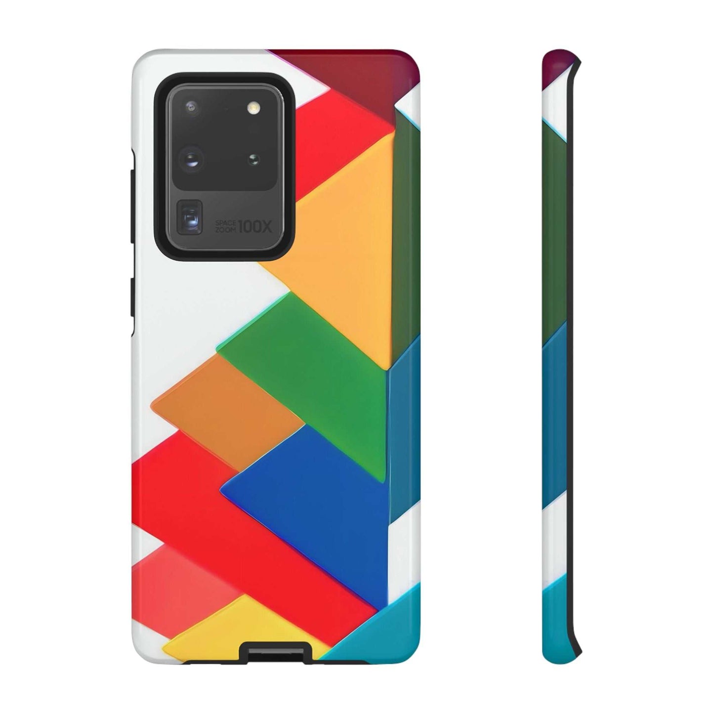 Colourful Print Samsung Phone Case Designed By Littlebitz 