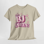 BJ Queen T-Shirt with bold cheeky print, soft cotton fabric, perfect for bachelorette parties and girls' trips