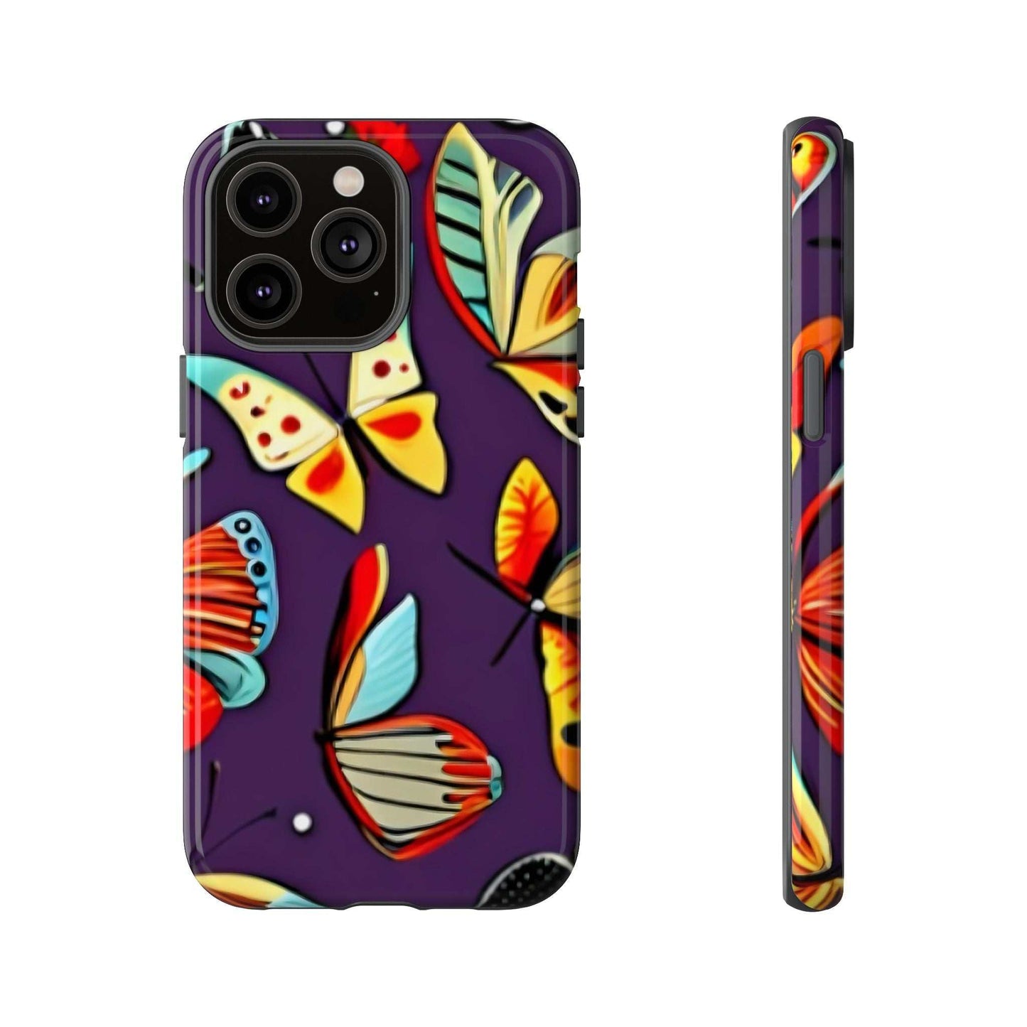 Bright Vibrant Butterfly Phone Case Designed By Littlebitz 