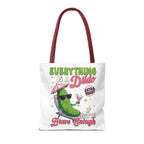Cheeky Quote Pickle Tote Bag with bold design and colorful handles, durable and lightweight for daily use