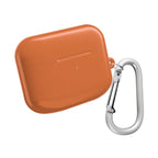 Bold orange AirPods Pro protective case with hard shell and carabiner clip