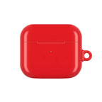 Red hard shell protective case for AirPods and AirPods Pro with glossy finish and wireless charging compatibility