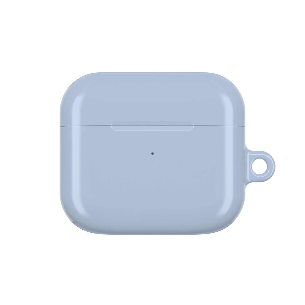 Misty Blue AirPods Pro protective case with durable hard shell and glossy finish