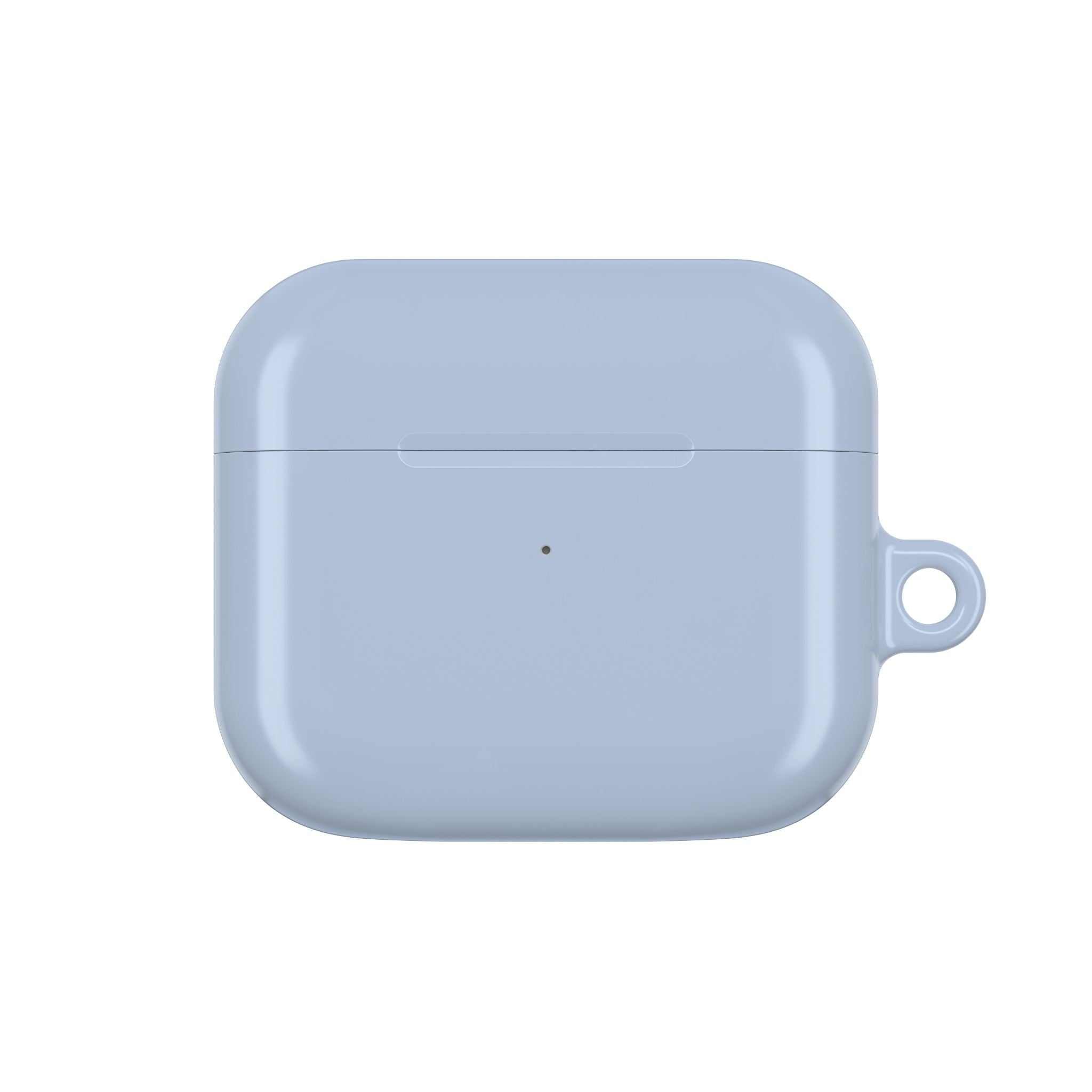 Misty Blue AirPods Pro protective case with durable hard shell and glossy finish
