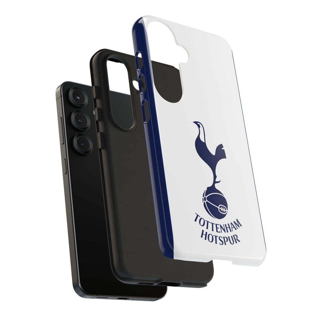 Tottenham FC magnetic Samsung phone case with dual-layer protection and wireless charging compatibility