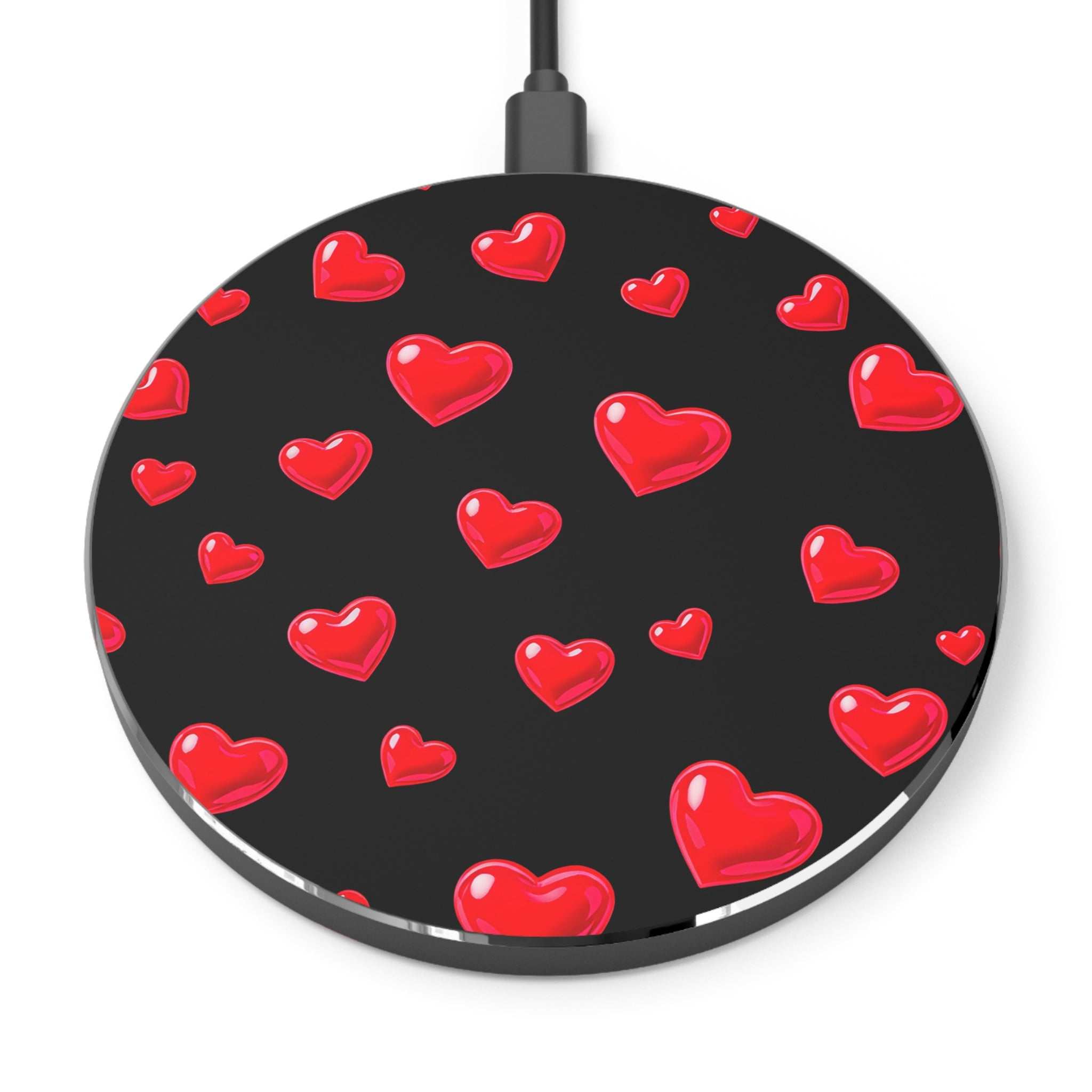 Black Hearts Design Wireless Charger