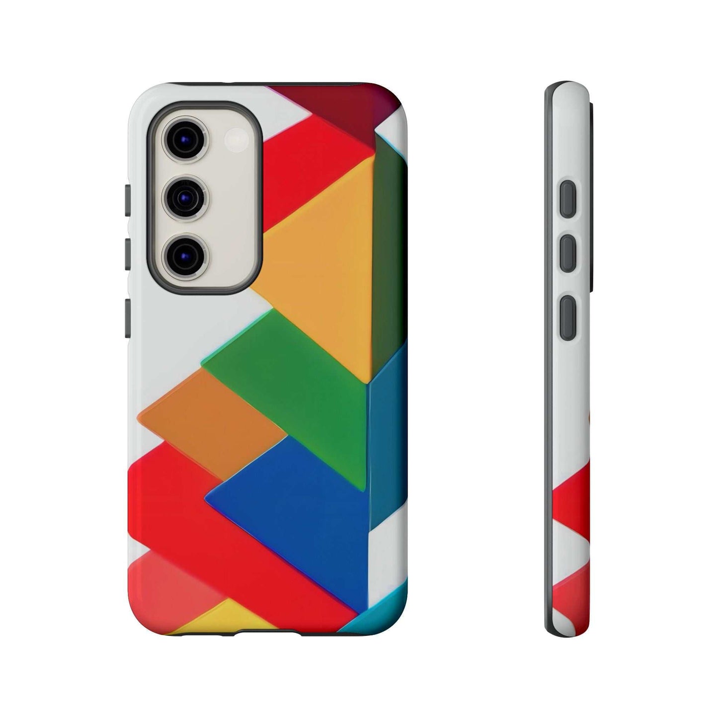 Colourful Print Samsung Phone Case Designed By Littlebitz 