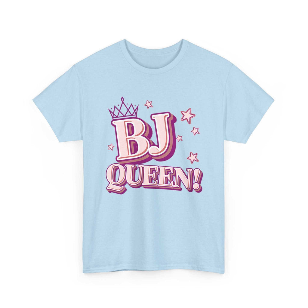 BJ Queen T-Shirt with bold cheeky design, soft cotton fabric, perfect for bachelorette parties and confident wear