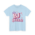 BJ Queen T-Shirt with bold cheeky design, soft cotton fabric, perfect for bachelorette parties and confident wear