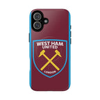 West Ham Utd MagSafe iPhone case with claret and blue colors and club crest for phone protection