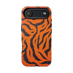 Orange Tiger Print iPhone Magsafe Phone Case