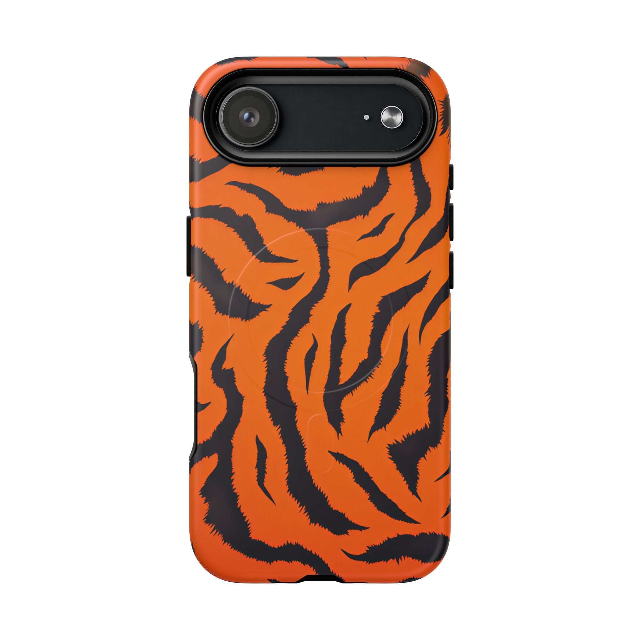 Orange Tiger Print iPhone Magsafe Phone Case