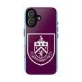 Burnley FC MagSafe iPhone Case with claret and blue colors and protective dual-layer design