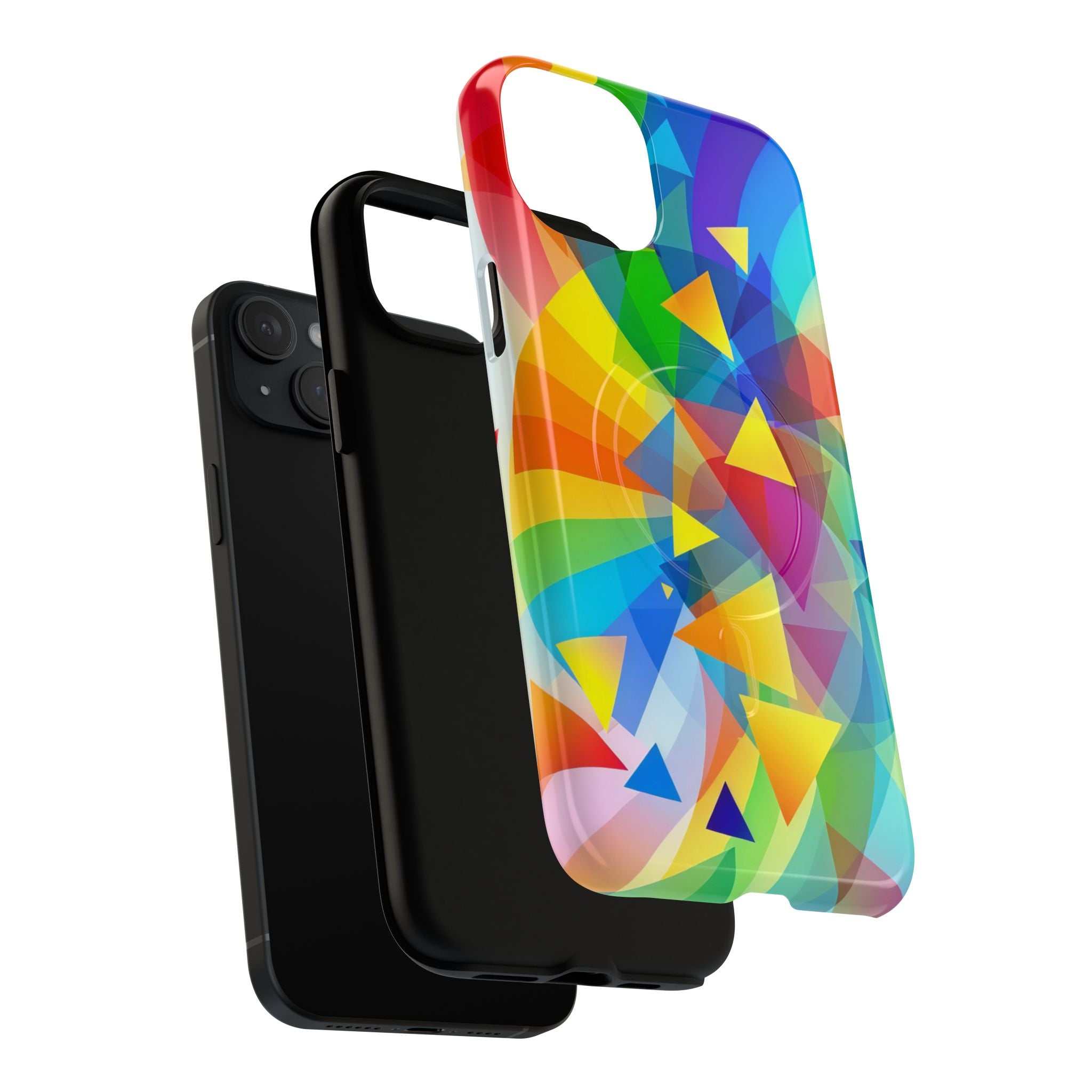 Geometric Pride Design iPhone Magsafe Phone Case