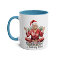 Sweary Granny Christmas Mug with cheeky holiday design in 7 colors, 11oz ceramic, glossy finish, microwave and dishwasher safe