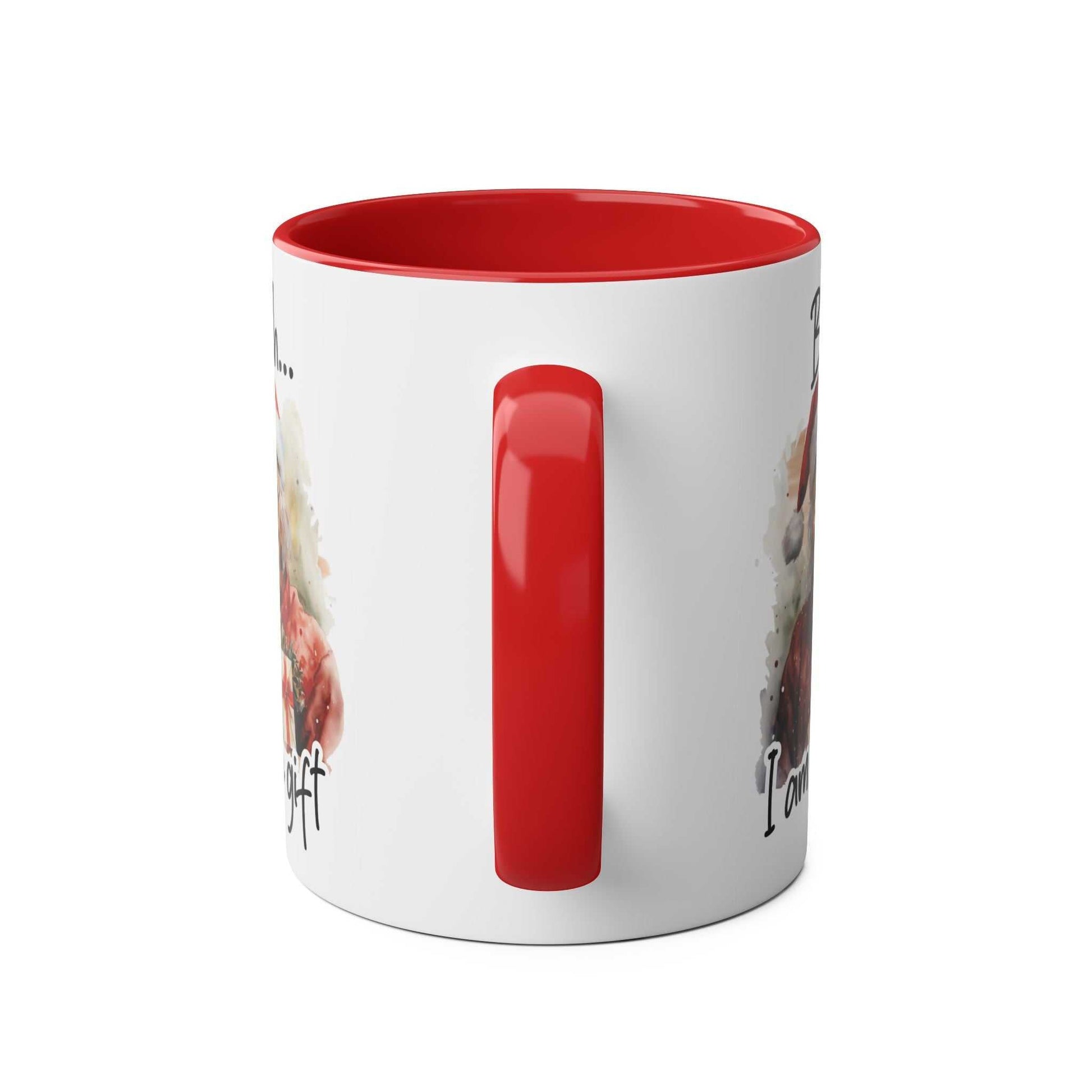 Sweary Granny Christmas mug with red handle and cheeky festive design.