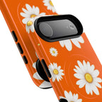 Orange Daisy Design iPhone Magsafe Phone Case