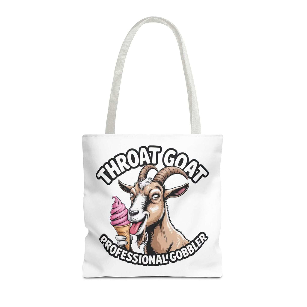 Cheeky Professional Gobbler Funny Tote Bag with colorful handles and durable spun polyester fabric