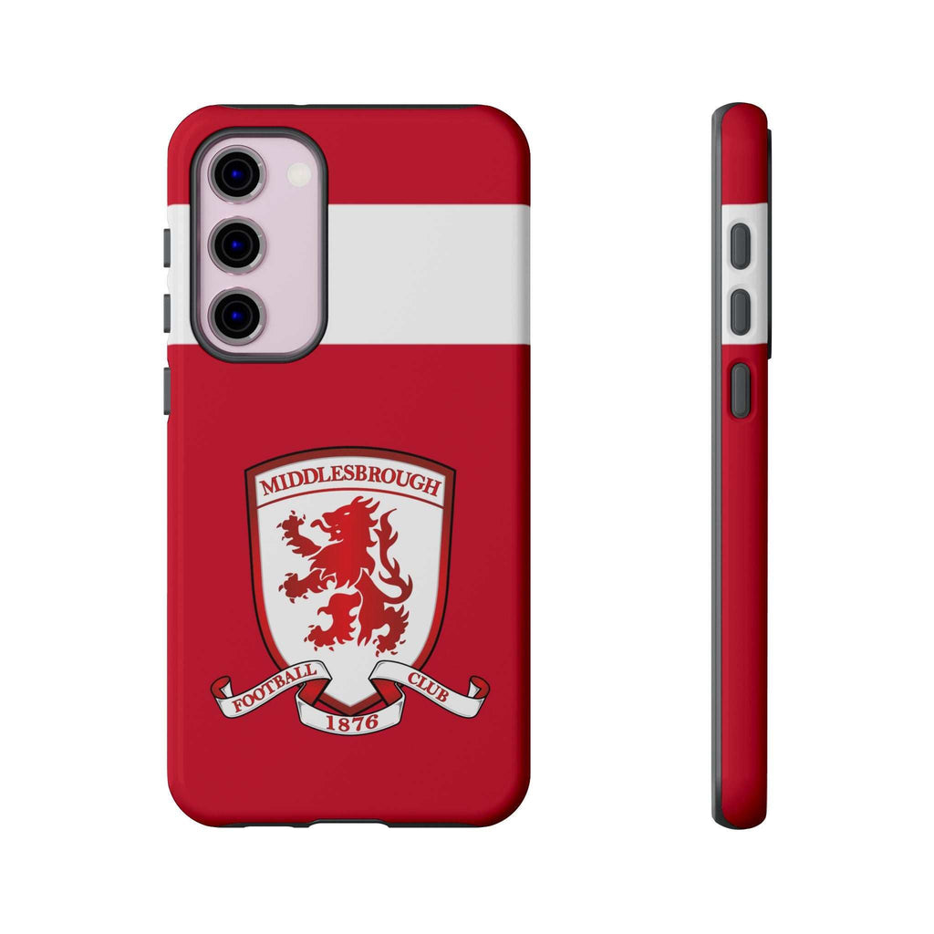 Middlesbrough red Samsung phone case with magnetic dual-layer protection and club-inspired design