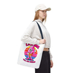 Cheeky Lick Me Till Ice Cream Tote Bag with colorful handles and durable fabric for everyday use