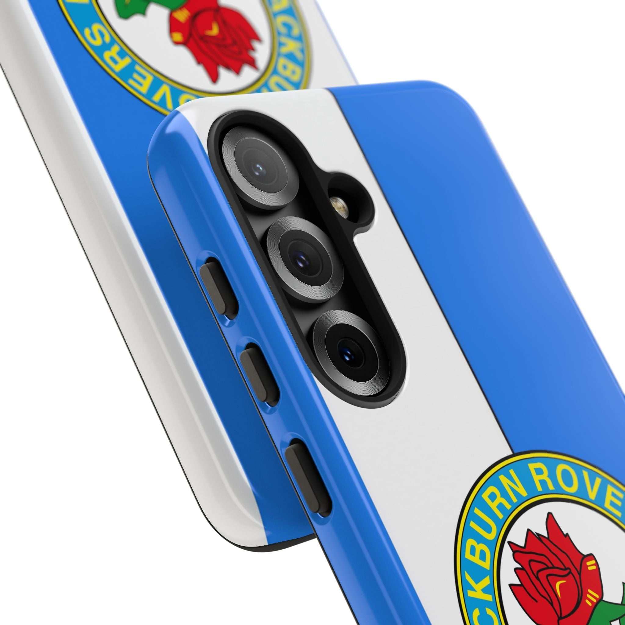 Blackburn Rovers Magnetic Samsung phone case with blue and white club colors and dual-layer protection