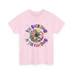 The Back Door is the Fun Door T-Shirt with bold, cheeky design and soft 100% cotton fabric
