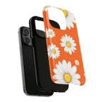 Orange Daisy Design iPhone Magsafe Phone Case