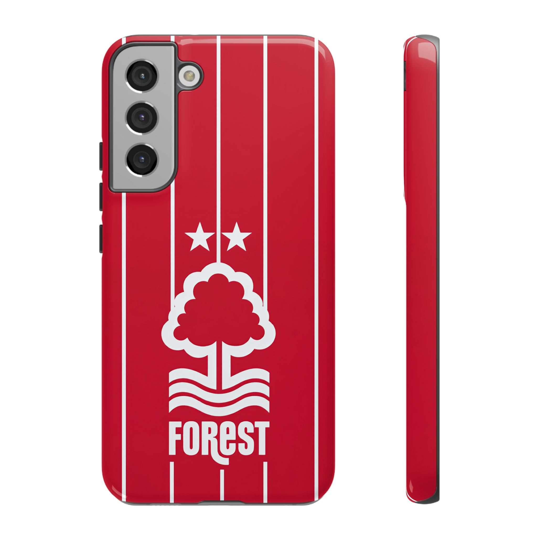 Nottingham Forest magnetic Samsung phone case with red colors and dual layer protection