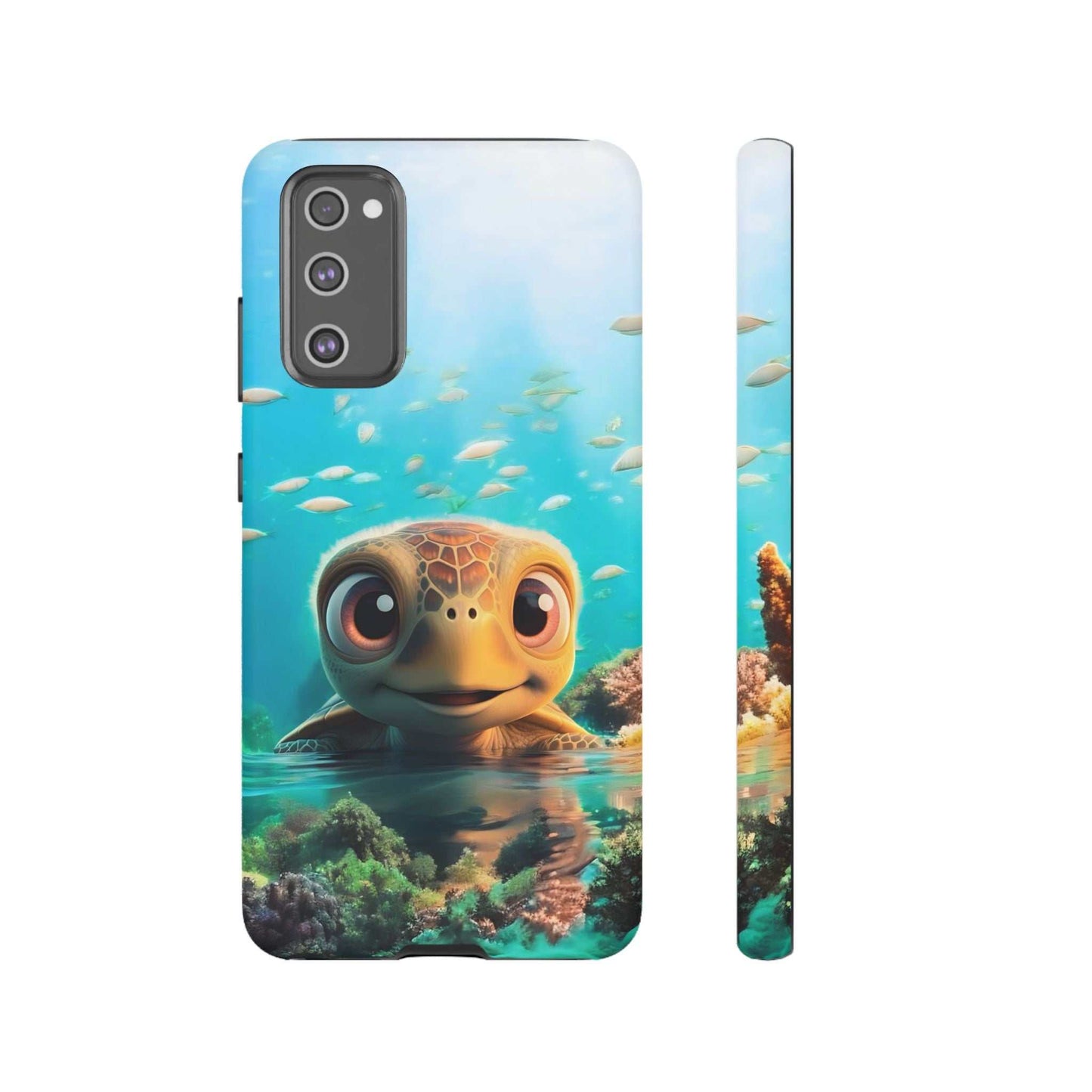 Cute Sea Turtle Samsung Phone Case designed by Littlebitz