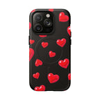 Black Hearts iPhone Magsafe Phone Case