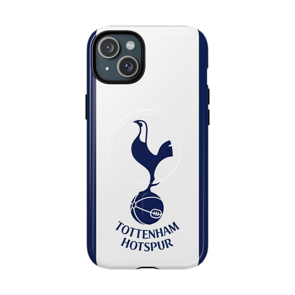 Tottenham FC MagSafe iPhone case with navy edges and official-inspired crest for wireless charging and protection