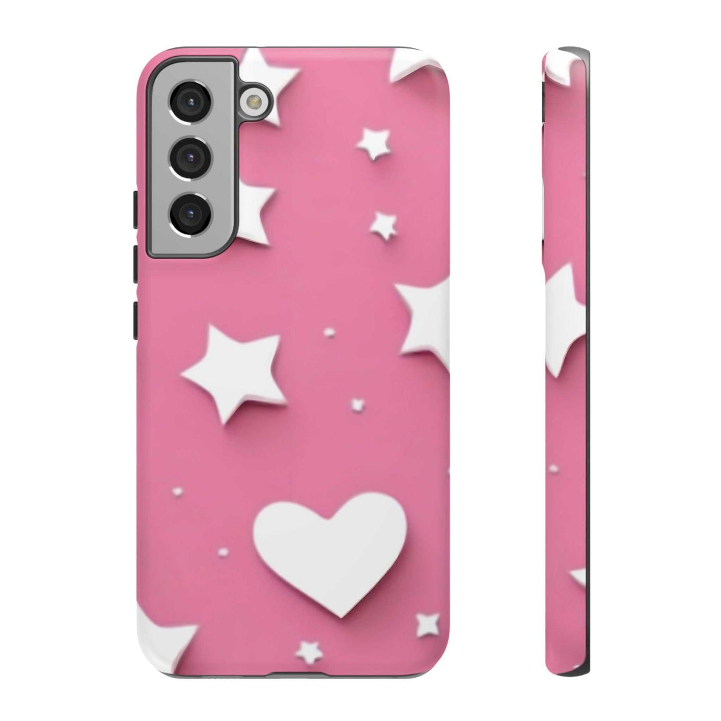 Hearts & Stars Samsung Phone Case Designed By Littlebitz 