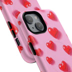 Pink Hearts iPhone Magsafe Phone Case