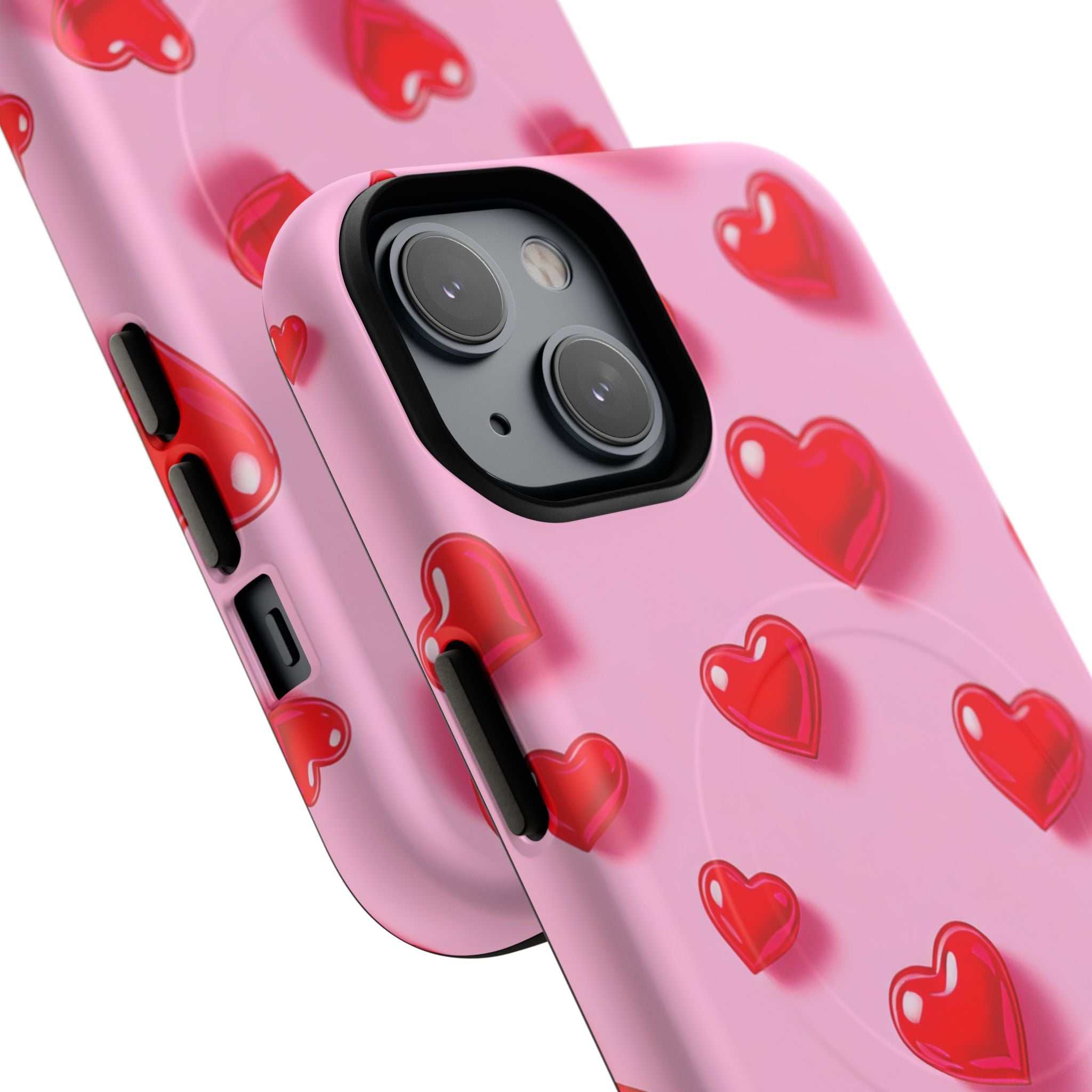 Pink Hearts iPhone Magsafe Phone Case