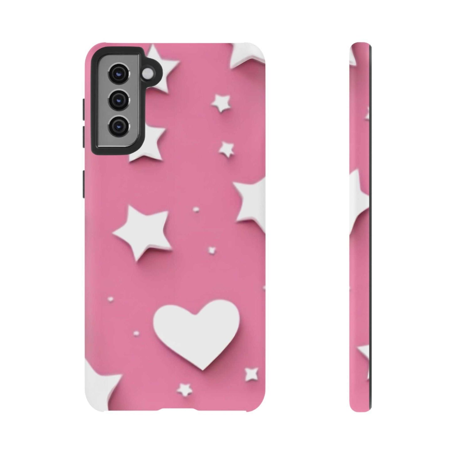 Hearts & Stars Samsung Phone Case Designed By Littlebitz 