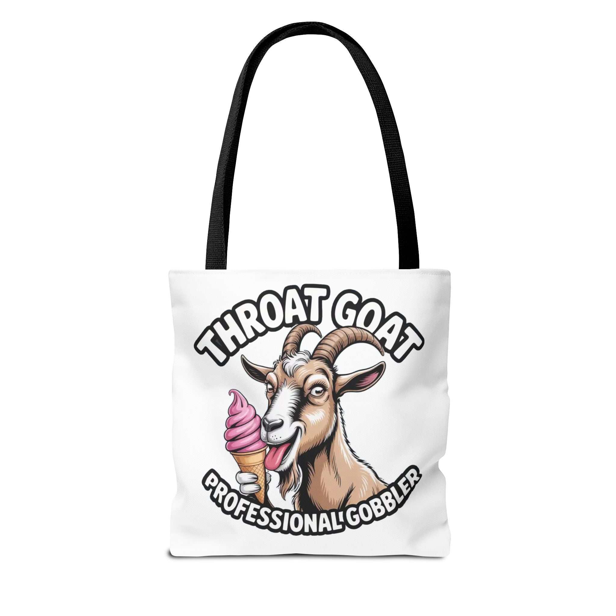 Professional Gobbler Funny Tote Bag with cheeky design, durable polyester, multiple sizes and handle colors
