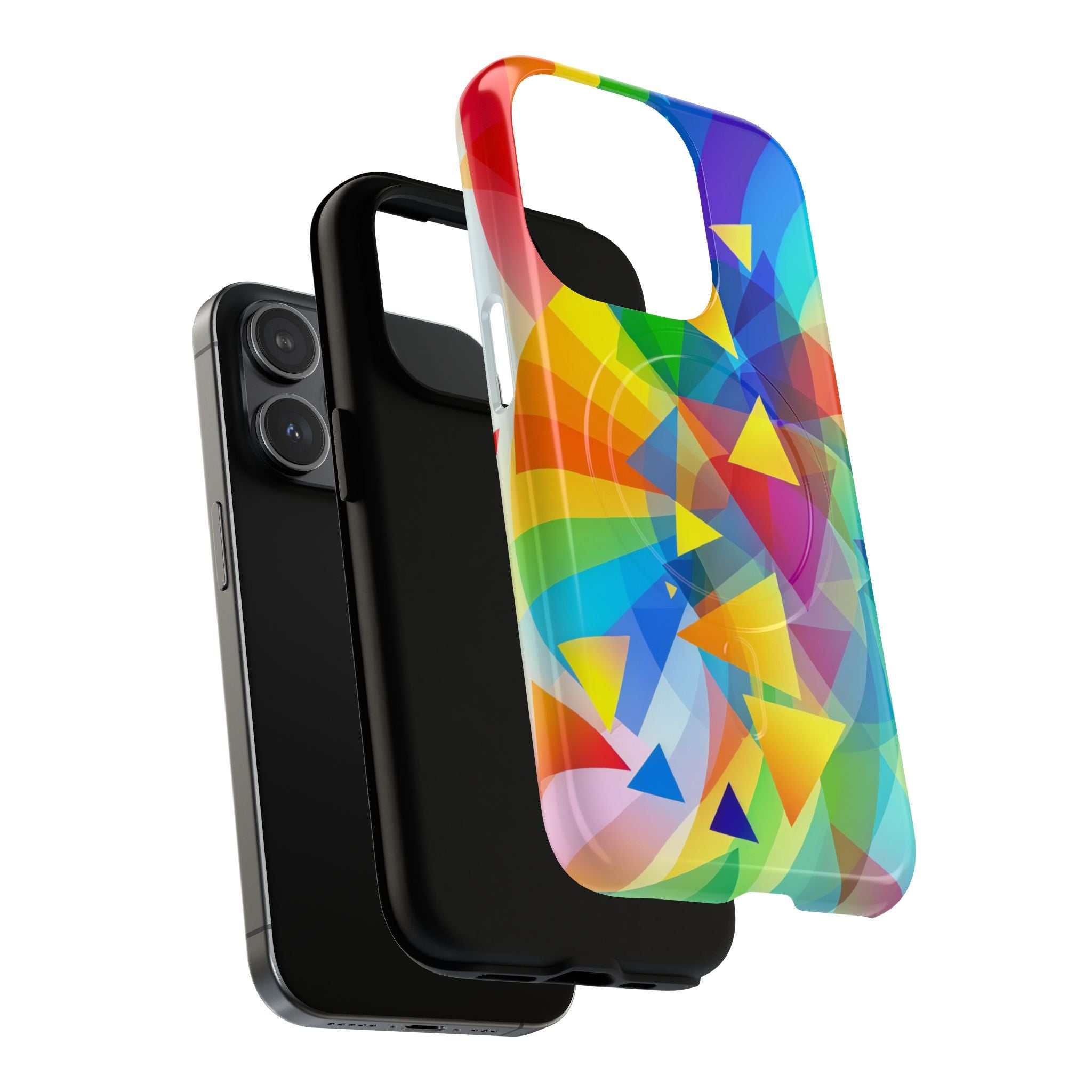 Geometric Pride Design iPhone Magsafe Phone Case