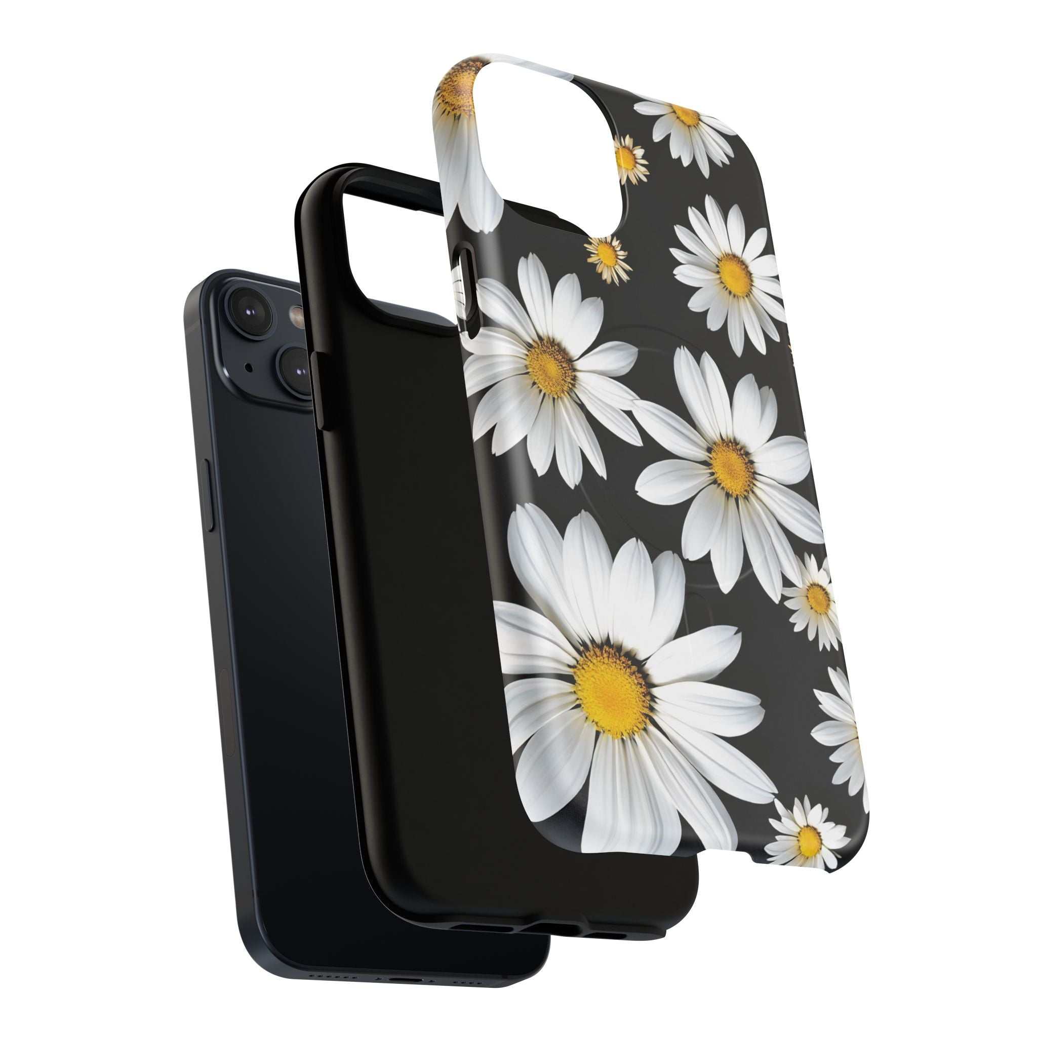 Black Daises iPhone Magsafe Phone Case