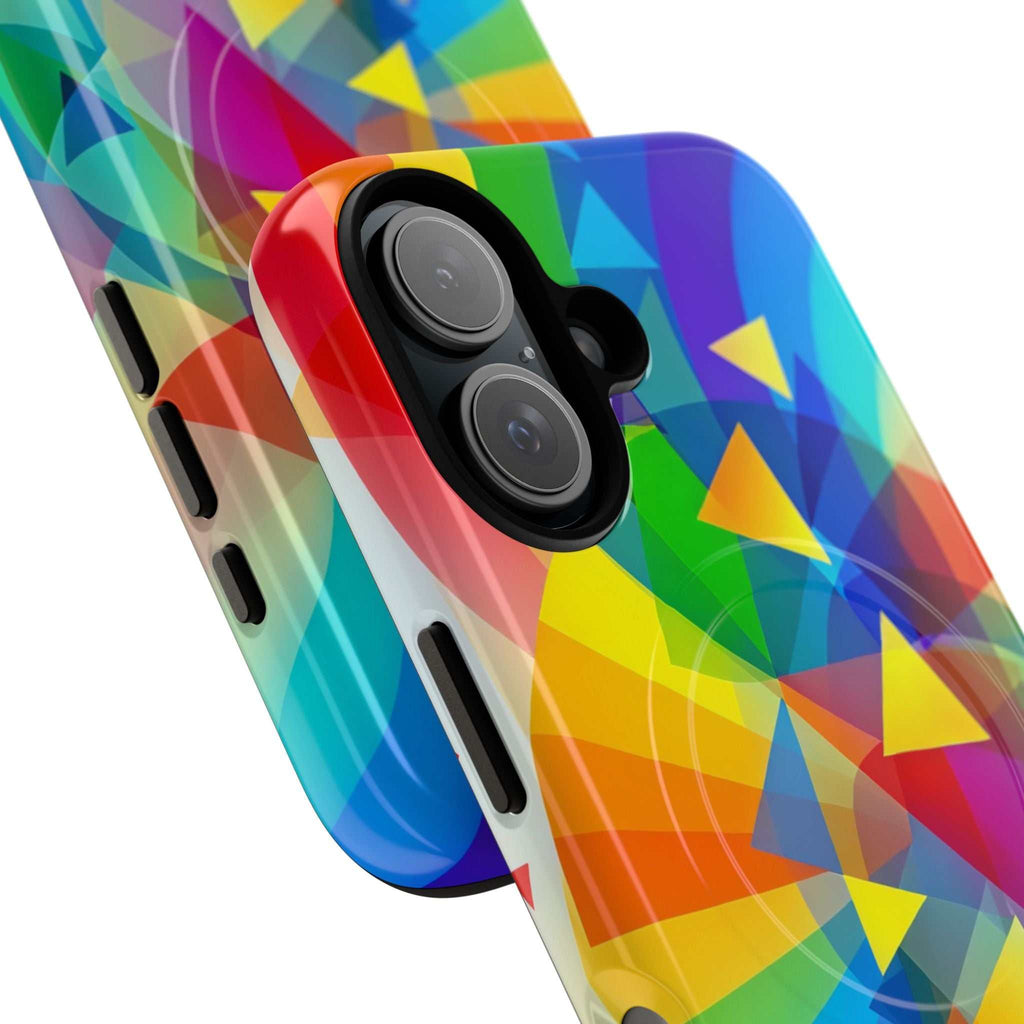 Geometric Pride Design iPhone Magsafe Phone Case