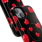 Black Hearts iPhone Magsafe Phone Case