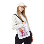 Cheeky Menopause Humour Tote Bag with durable spun polyester and colorful handles for everyday fun and function
