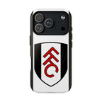 Fulham FC MagSafe iPhone case with club crest and dual-layer protection