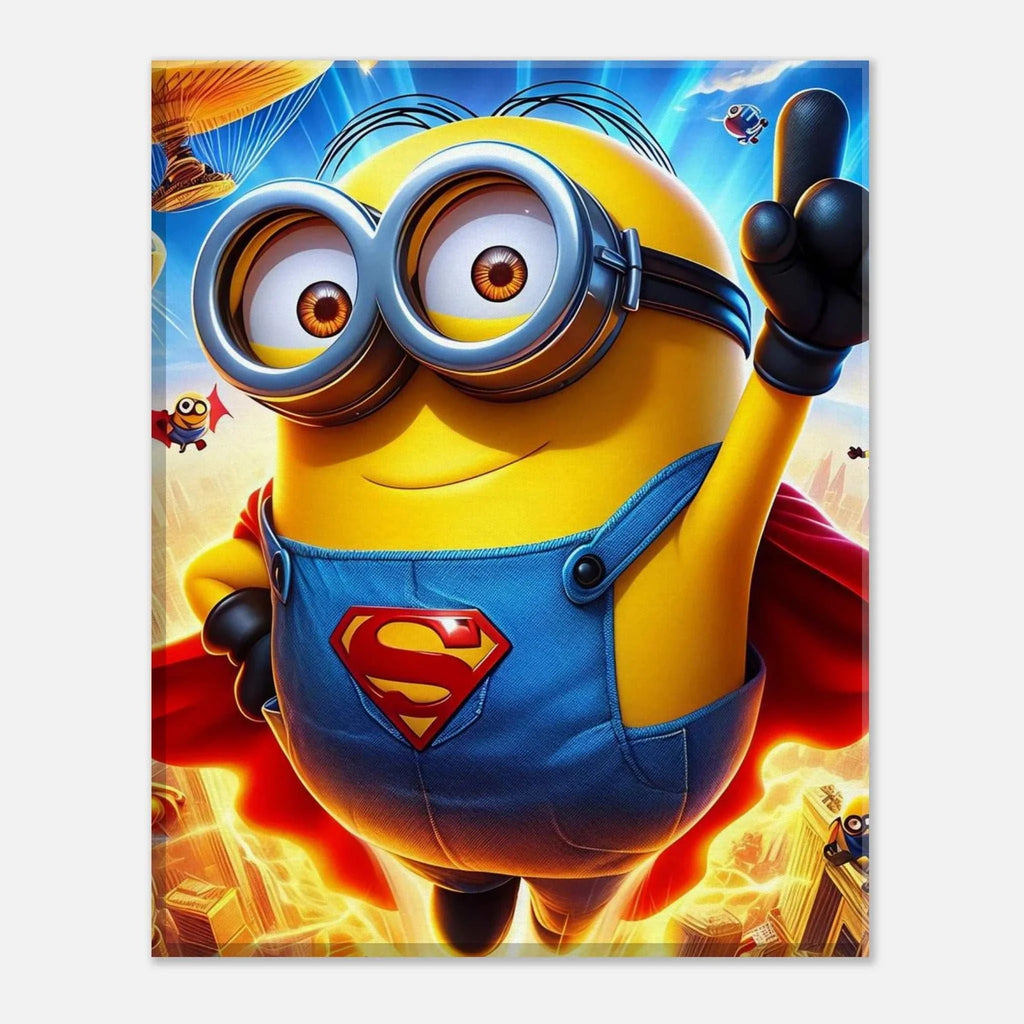 Minions Wall Canvas featuring playful characters, vibrant print, ideal for kids' rooms.