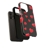 Black Hearts iPhone Magsafe Phone Case